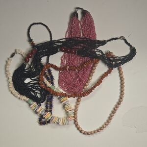 Multicolor Beaded Necklace Bundle